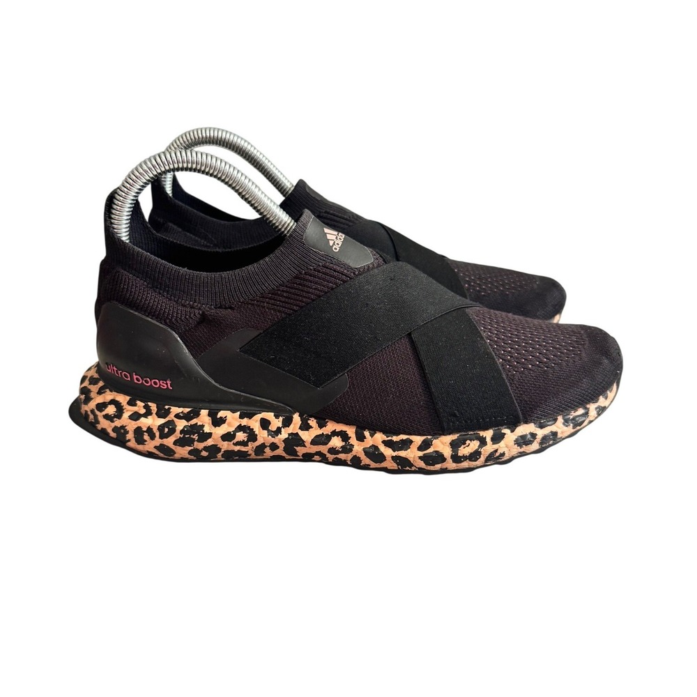 Adidas Ultraboost Slip On Athletic Sneakers Black Leopard 6.5 Running Shoes